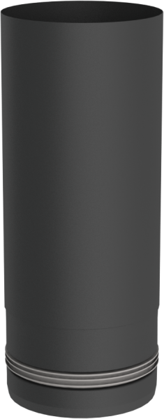 Pelletrohr mit 250mm Länge in schwarz, grau oder unlackiert