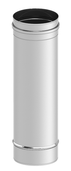 Schornsteinrohr, 500mm Länge, einwandig EW aus Edelstahl